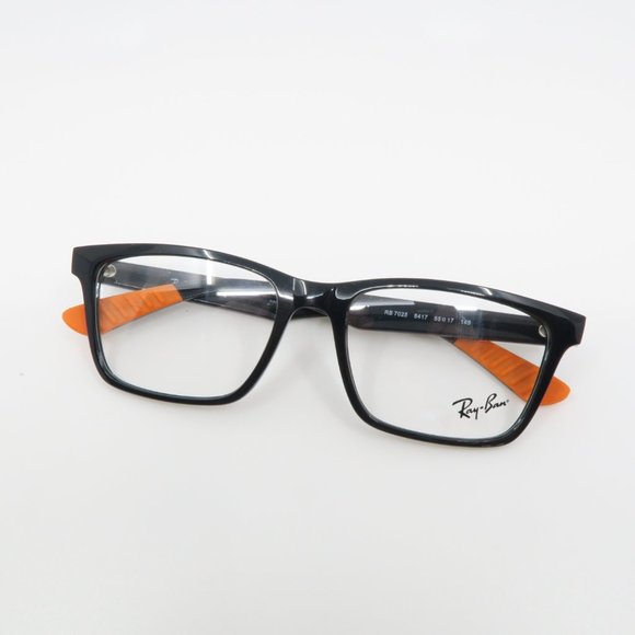 Ray-Ban RB 7025 5417 Unisex Shiny Black - Picture 5 of 6